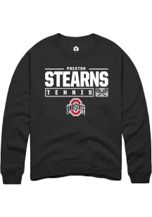 Preston Stearns  Rally Ohio State Buckeyes Mens Black NIL Stacked Box Long Sleeve Crew Sweatshir..