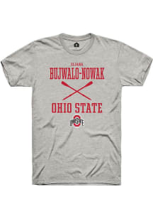 Eliana Bujwalo-Nowak Ash Ohio State Buckeyes NIL Sport Icon Short Sleeve T Shirt