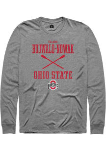 Eliana Bujwalo-Nowak Rally Mens Graphite Ohio State Buckeyes NIL Sport Icon Tee