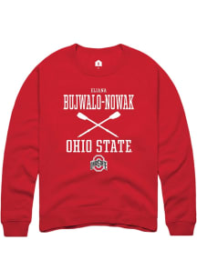Eliana Bujwalo-Nowak Rally Mens Red Ohio State Buckeyes NIL Sport Icon Crew Sweatshirt