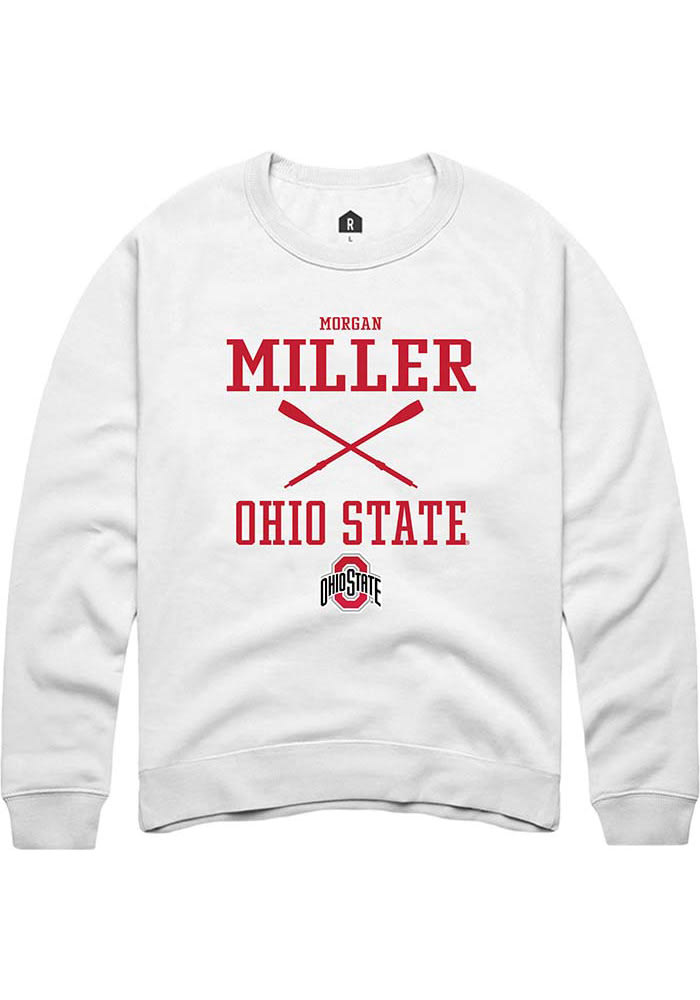 Morgan Miller Rally Ohio State Buckeyes Mens NIL Sport Icon Long Sleeve Crew Sweatshirt