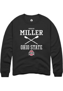 Morgan Miller  Rally Ohio State Buckeyes Mens Black NIL Sport Icon Long Sleeve Crew Sweatshirt