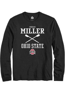 Morgan Miller  Ohio State Buckeyes Black Rally NIL Sport Icon Long Sleeve T Shirt