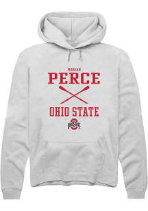 Morgan Perce  Rally Ohio State Buckeyes Mens White NIL Sport Icon Long Sleeve Hoodie