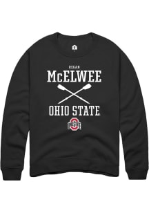 Regan McElwee  Rally Ohio State Buckeyes Mens Black NIL Sport Icon Long Sleeve Crew Sweatshirt