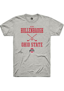 Kary Hollenbaugh  Ohio State Buckeyes Ash Rally NIL Sport Icon Short Sleeve T Shirt