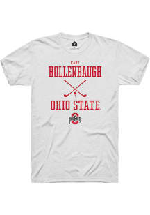 Kary Hollenbaugh  Ohio State Buckeyes White Rally NIL Sport Icon Short Sleeve T Shirt