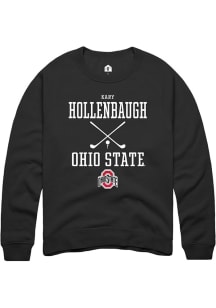 Kary Hollenbaugh  Rally Ohio State Buckeyes Mens Black NIL Sport Icon Long Sleeve Crew Sweatshir..