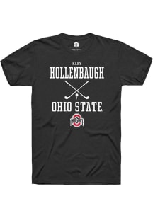 Kary Hollenbaugh  Ohio State Buckeyes Black Rally NIL Sport Icon Short Sleeve T Shirt