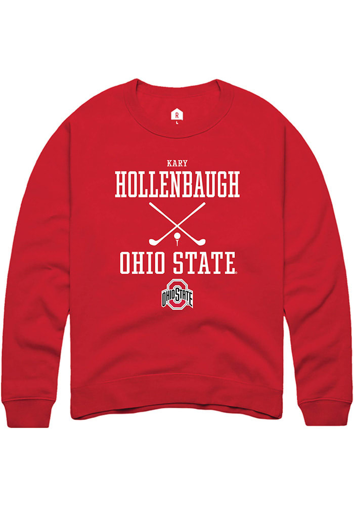 Kary Hollenbaugh  Rally Ohio State Buckeyes Mens Red NIL Sport Icon Long Sleeve Crew Sweatshirt