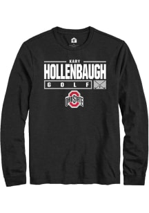 Kary Hollenbaugh  Ohio State Buckeyes Black Rally NIL Stacked Box Long Sleeve T Shirt