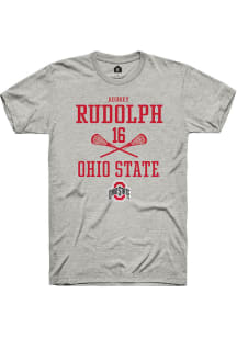 Audrey Rudolph  Ohio State Buckeyes Ash Rally NIL Sport Icon Short Sleeve T Shirt