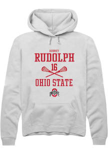 Audrey Rudolph  Rally Ohio State Buckeyes Mens White NIL Sport Icon Long Sleeve Hoodie