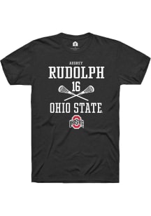 Audrey Rudolph  Ohio State Buckeyes Black Rally NIL Sport Icon Short Sleeve T Shirt