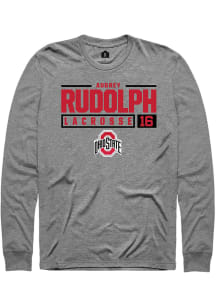 Audrey Rudolph  Ohio State Buckeyes Graphite Rally NIL Stacked Box Long Sleeve T Shirt