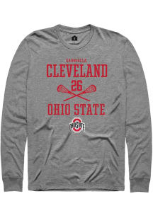 Gabriella Cleveland  Ohio State Buckeyes Graphite Rally NIL Sport Icon Long Sleeve T Shirt