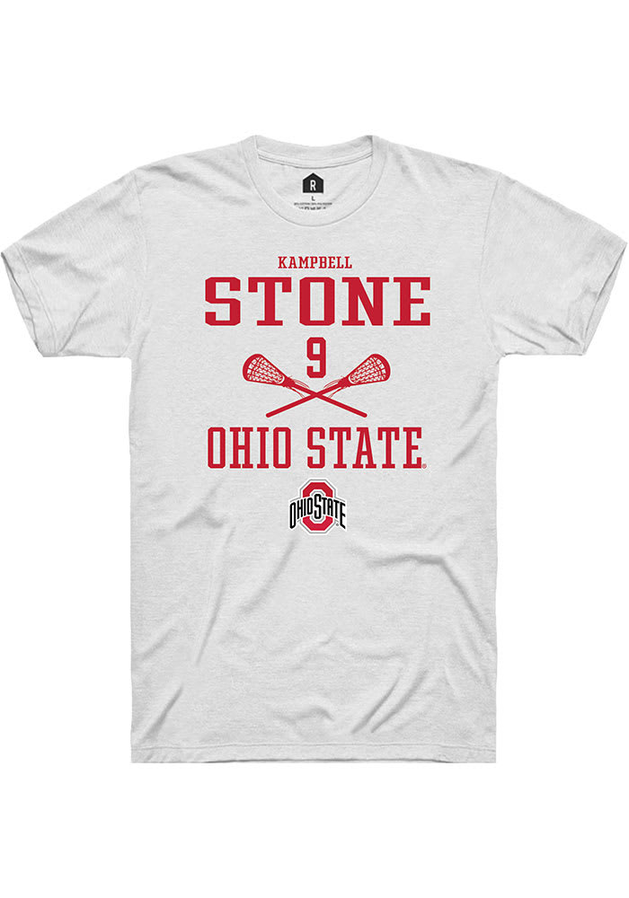 Kampbell Stone Ohio State Buckeyes Rally NIL Sport Icon Short Sleeve T Shirt