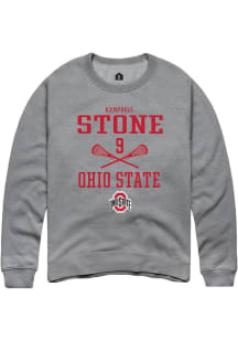 Kampbell Stone  Rally Ohio State Buckeyes Mens Graphite NIL Sport Icon Long Sleeve Crew Sweatshi..