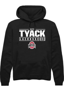 Kate Tyack  Rally Ohio State Buckeyes Mens Black NIL Stacked Box Long Sleeve Hoodie