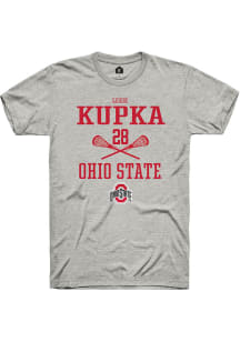 Lexie Kupka  Ohio State Buckeyes Ash Rally NIL Sport Icon Short Sleeve T Shirt