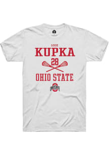 Lexie Kupka  Ohio State Buckeyes White Rally NIL Sport Icon Short Sleeve T Shirt