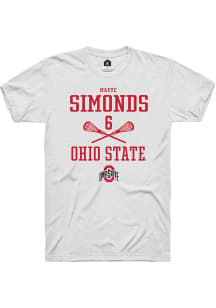 Maeve Simonds  Ohio State Buckeyes White Rally NIL Sport Icon Short Sleeve T Shirt