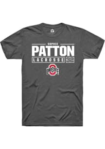 Sophie Patton  Ohio State Buckeyes Dark Grey Rally NIL Stacked Box Short Sleeve T Shirt