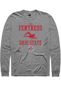 Erin Fentress  Ohio State Buckeyes Graphite Rally NIL Sport Icon Long Sleeve T Shirt