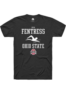 Erin Fentress  Ohio State Buckeyes Black Rally NIL Sport Icon Short Sleeve T Shirt