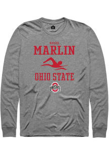 Krista Marlin  Ohio State Buckeyes Graphite Rally NIL Sport Icon Long Sleeve T Shirt