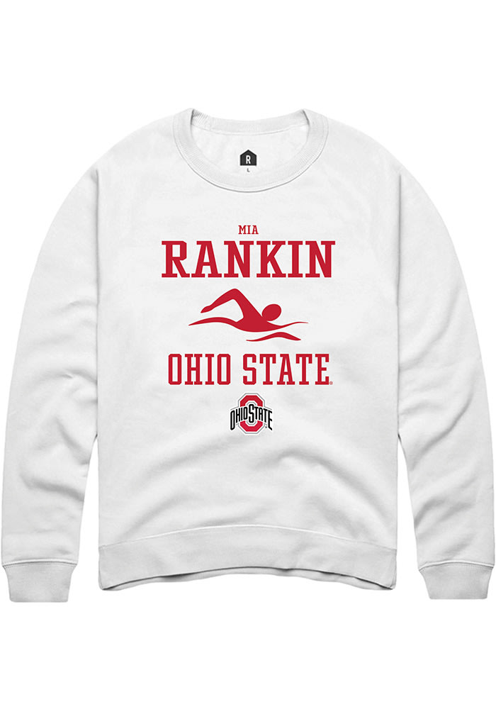 Mia Rankin Rally Ohio State Buckeyes Mens NIL Sport Icon Long Sleeve Crew Sweatshirt