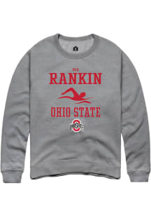 Mia Rankin  Rally Ohio State Buckeyes Mens Graphite NIL Sport Icon Long Sleeve Crew Sweatshirt