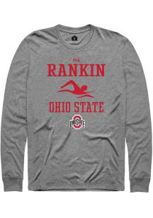 Mia Rankin  Ohio State Buckeyes Graphite Rally NIL Sport Icon Long Sleeve T Shirt