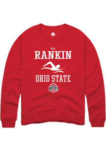 Mia Rankin  Rally Ohio State Buckeyes Mens Red NIL Sport Icon Long Sleeve Crew Sweatshirt