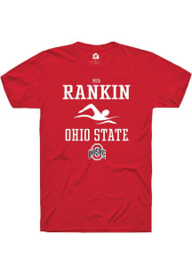 Mia Rankin  Ohio State Buckeyes Red Rally NIL Sport Icon Short Sleeve T Shirt