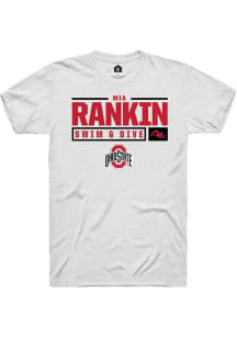 Mia Rankin  Ohio State Buckeyes White Rally NIL Stacked Box Short Sleeve T Shirt