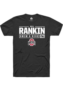 Mia Rankin  Ohio State Buckeyes Black Rally NIL Stacked Box Short Sleeve T Shirt