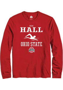 Paige Hall  Ohio State Buckeyes Red Rally NIL Sport Icon Long Sleeve T Shirt