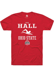 Paige Hall  Ohio State Buckeyes Red Rally NIL Sport Icon Short Sleeve T Shirt