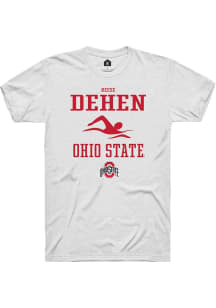 Reese Dehen  Ohio State Buckeyes White Rally NIL Sport Icon Short Sleeve T Shirt