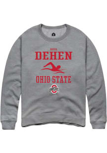 Reese Dehen  Rally Ohio State Buckeyes Mens Graphite NIL Sport Icon Long Sleeve Crew Sweatshirt