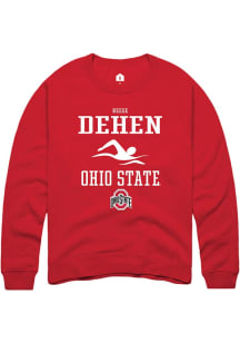 Reese Dehen  Rally Ohio State Buckeyes Mens Red NIL Sport Icon Long Sleeve Crew Sweatshirt