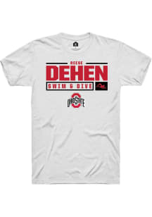 Reese Dehen  Ohio State Buckeyes White Rally NIL Stacked Box Short Sleeve T Shirt