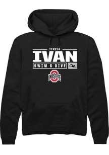 Teresa Ivan  Rally Ohio State Buckeyes Mens Black NIL Stacked Box Long Sleeve Hoodie