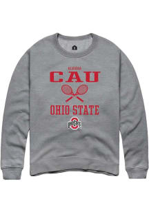 Alessia Cau  Rally Ohio State Buckeyes Mens Graphite NIL Sport Icon Long Sleeve Crew Sweatshirt