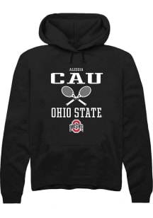 Alessia Cau  Rally Ohio State Buckeyes Mens Black NIL Sport Icon Long Sleeve Hoodie