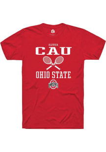 Alessia Cau  Ohio State Buckeyes Red Rally NIL Sport Icon Short Sleeve T Shirt