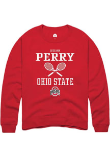 Luciana Perry  Rally Ohio State Buckeyes Mens Red NIL Sport Icon Long Sleeve Crew Sweatshirt