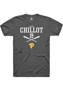 Gavin Chillot Dark Grey Pitt Panthers NIL Sport Icon Short Sleeve T Shirt