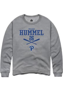 William Hummel Rally Mens Graphite Pitt Panthers NIL Sport Icon Crew Sweatshirt